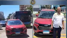 قائد سيارة يعطل حركة المرور بالإسكندرية ويسقط في قبضة المباحث