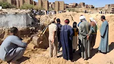 20 ساعة تحت الأنقاض.. ماذا حدث للأب وابنته داخل حفرة التنقيب بأسيوط؟ (فيديو