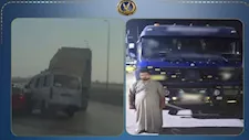 فيديو صادم | سائق نقل يصدم عدة سيارات بطريق الإسكندرية الصحراوي.. والداخلية تتدخل