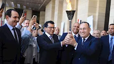 وزير التعليم العالي يطلق شعلة دورة الألعاب الأفريقية الثانية عشرة للجامعات 