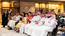 أبطال مسلسل أحمر ولا أبيض يحتفلون به في الرياض قبل عرضه