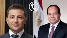 الرئيس السيسي يبحث مع زيلينسكي زيادة التبادل التجاري وخفض التصعيد