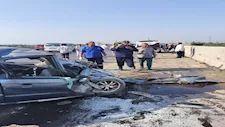 إصابة 9 موظفين بالطيران المدني في حادث تصادم أعلى "بنها الحر"