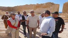 وزير السياحة يتفقد موقع تابوزيريس ماجنا الأثري يبرج العرب  - صور