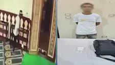 بعد الصلاة اختفت الحقيبة.. فيديو يكشف لص سرق أحد المصلين بالمنوفية