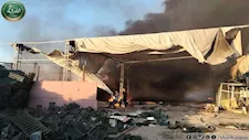 ارتفاع حصيلة مصابي حريق مصنع موالح بمنيا القمح إلى 14 شخصًا - صور