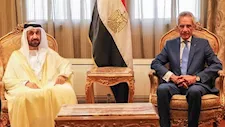 وزير شئون المجالس النيابية يبحث مع رئيس البرلمان العربي تعزيز التعاون