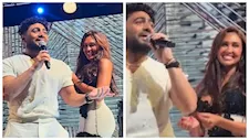 كواليس رقص إنجي كيوان مع تامر حسني في الساحل الشمالي (فيديو)