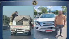 حمولة خطر على الطريق.. ضبط سائق سيارة ربع نقل روع المواطنين في العامرية
