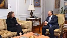 وزير الخارجية يستقبل وفدًا من منظمة كنائس من أجل السلام في الشرق الأوسط الأمريكية