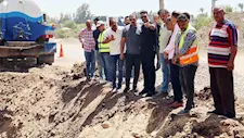 رئيس مياه القليوبية يتابع إصلاح خط مغذي لـ 4 قرى ويوجّه بالعمل على مدار