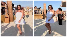  بفستان أبيض على البحر.. رشا مهدي تخطف الأنظار في أحدث ظهور
