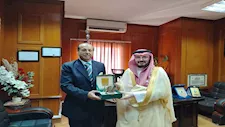 بالصور- رئيس المحكمة الاقتصادية بالإسكندرية يستقبل القنصل العام السعودي