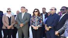 وزيرة التنمية المحلية تفتتح محطتين وسيطتين للمخلفات بالقليوبية