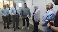  نائب رئيس جامعة بنها تتفقد الكشف الطبي على الطلاب الجدد - صور