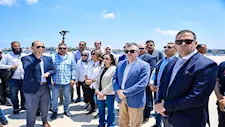 وزير التخطيط ومحافظ البحيرة يتفقدان تطوير ميناء رشيد والمدينة التاريخية