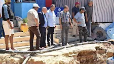 كسر مفاجئ بخط مياه الساحل الشمالي المغذي لسيدي عبدالرحمن ورأس الحكمة