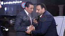 وزير الشباب والرياضة يقدم واجب العزاء للنائب محمد شبانة في وفاتة والدته - صور