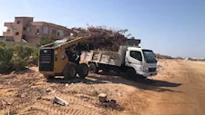 إضاءة مدينة أبورديس بالطاقة الشمسية وتطوير المساحات الخضراء -صور