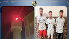 احتفال أعلى محطة مياه ينتهي بضبط فني وصديقيه في القليوبية
