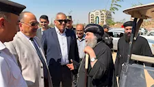 بالصورـ قيادات الداخلية تتفقد تأمين دير درنكة بأسيوط.. وإشادة من بجهود الشرطة