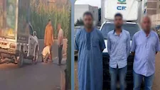 ضبط سائق ومرافقيه بعد إتلاف مطب صناعي للسير عكس الاتجاه بالمنوفية