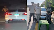 احتفالًا بحفل زفاف.. ضبط 3 طلاب بعد حركات استعراضية بسيارة في الغربية