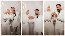 الصور الأولى من خطوبة محمد مكاوي وهند مدحت