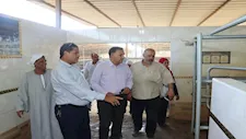 في عيد الفلاح.. محافظ القليوبية يتفقد مزارع ويكرم كبار المزارعين بطوخ - صور