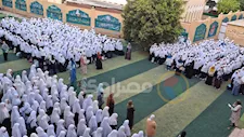 بالزي الأزهري.. أجواء مبهجة في أول أيام الدراسة بمعهد فتيات حسين رشدي بأسيوط