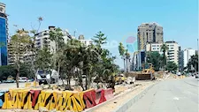11 صورة.. بدء تشجير شارع جامعة الدول بعد توجيهات الرئيس