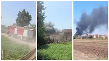 بعد تصاعد النيران.. إخماد حريق مصنع مراتب بالمنوفية