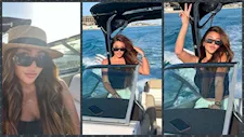 "سايقه اليخت".. سارة سلامة تخطف الأنظار في آخر أيام الصيف