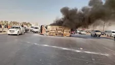 3 جثث متفحمة و11 مصابا في حادث مروع بالإسماعيلية الصحراوي 