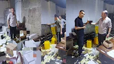  ضبط مصنع يحول "بودرة بلاط السيراميك" إلى منتجات غذائية بالإسماعيلية -صور 