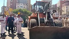 حملة أمنية وتنفيذية ترفع 1382 حالة إشغال من شوارع دسوق بكفر الشيخ -صور 