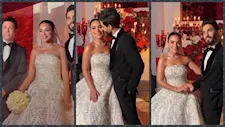 بالصور- بوسي شلبي أول الحضور في حفل زفاف ابن سعد الصغير
