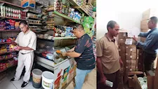 زيت سيارات ولحوم فاسدة.. حملات تموينية تضبط مخالفات في بني سويف