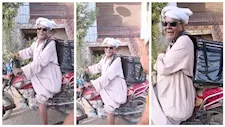 بالجلابية والعمة.. دليفري بالأقصر يخطف الأنظار على السوشيال ميديا (صور)
