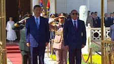 السيسي وقرينته يقيمان مأدبة غداء تكريمًا للرئيس الصيني وقرينته