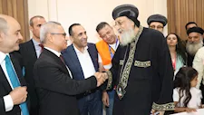 في ختام جولته.. البابا تواضروس يوجه رسالة شكر لأهالي بني سويف -صور