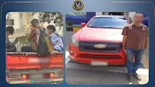 "ركبوا فوق الصندوق".. ضبط سائق ربع نقل عرض حياة طلاب للخطر