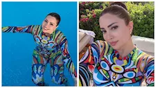 بالصور في حمام السباحة.. نسرين طافش تخطف الأنظار في أحدث ظهور
