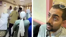 شاهد عيان لـ"مصراوي": "طبيب معهد الكبد بالمنوفية حاول خنق الممرضة ورفع الحذاء عليها"
