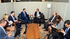 وزير الخارجية يلتقي نائب رئيس الوزراء ووزير الخارجية البلجيكي
