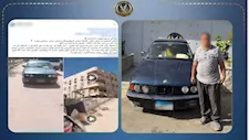 ماشي عكس وطاير.. ضبط قائد سيارة صدم شيفًا بدراجته وفر هاربا بالعبور