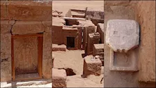 كشف مقبرة هرمية من العصر الروماني ونقوش نادرة في بئر الشغالة بالوادي الجديد