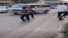 رعب في شارع الهرم.. مشاجرة بالأسلحة البيضاء والأمن يتدخل
