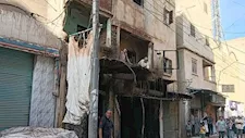 "تفحم بالكامل".. حريق هائل داخل محل موبايلات بإدفينا في البحيرة (صور)