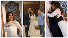 لقطات من عقد قران ديانا هشام.."زغرودتها ورقصها مع زوجها وبكاء شقيقتيها"-